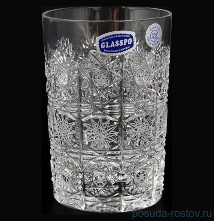 Стаканы для воды 280 мл 6 шт &quot;Glasspo /Хрусталь резной&quot; / 028410