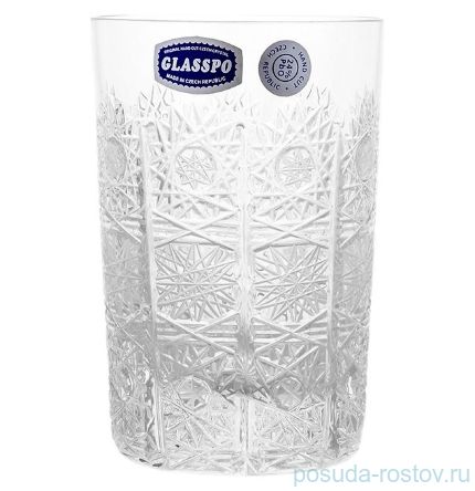Стаканы для воды 280 мл 6 шт &quot;Glasspo /Хрусталь резной&quot; / 028410