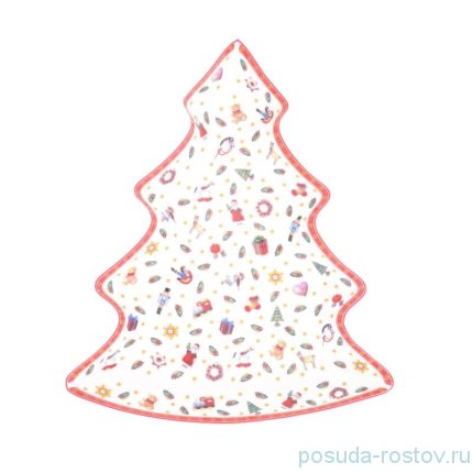 Блюдо 20 см Ёлочка &quot;Christmas world /Toys red&quot; / 273726