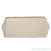 Поднос 36 см прямоугольный &quot;Соната /Отводка платина /СК&quot; / 248018