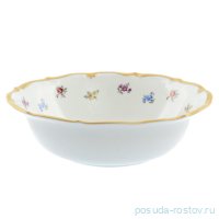 Салатник 23 см &quot;Корона /Мелкие цветы /Матовое золото&quot; / 148369