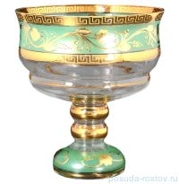 Фруктовница 20 см н/н зелёная &quot;Версаче /Золотой цветок&quot; SC / 091442