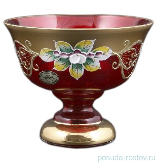 Конфетница 13 см н/н "Лепка красная /5366" / 094873