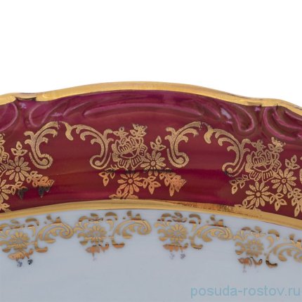 Блюдо 28 см овальное &quot;Мария-Тереза /Охота красная&quot; R-L / 277303