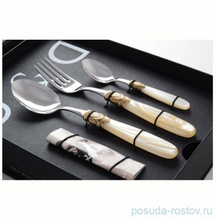 Столовые приборы 36 предметов &quot;Ischia Antique Gold /Shampagne Steel&quot; / 114539