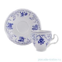 Кофейная пара 170 мл 1 шт &quot;Бернадотт /Синие розы&quot; / 245003