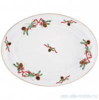 Блюдо 35 см овальное &quot;Christmas Holly /Olympus&quot; / 375275