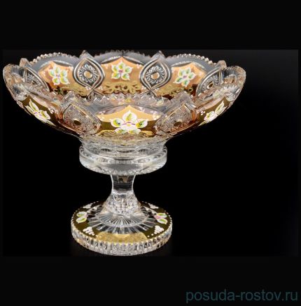 Ваза для фруктов 25,5 см н/н &quot;Хрусталь с золотом&quot; / 059928