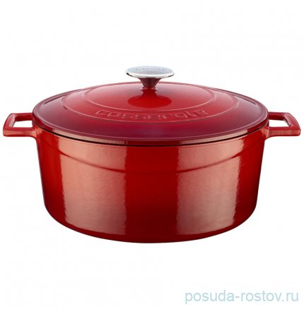 Кастрюля 28 см с крышкой 6,7 л &quot;Lava /Red&quot; / 333311
