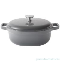 Кастрюля 27 х 22 см чугунная овальная с крышкой 4,1 л &quot;Gem&quot; / 162302