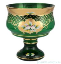 Конфетница 20 см н/н зеленая &quot;Лепка /сеточка И-В&quot; / 097867