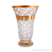 Ваза для цветов 30,5 см &quot;Хрусталь /Золотые окошки&quot; / 119688