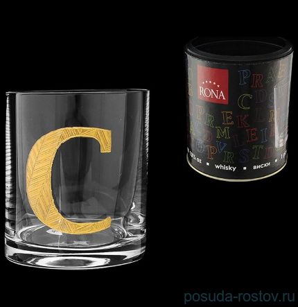 Стакан для виски 390 мл TUBUS &quot;Азбука /Буква &quot;C&quot; / 135880