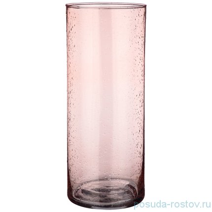 Ваза для цветов 30 см &quot;Cilindro rose drops&quot; / 271098
