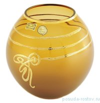 Ваза для цветов 18 см &quot;Эгерманн /Матовая с золотой спиралью&quot; / 029970