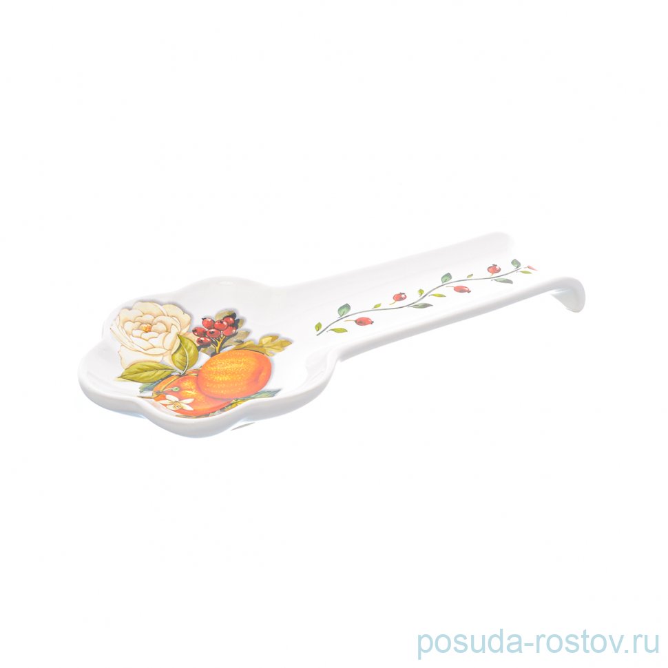 Подставка под ложку 28,5 см "Artigianato ceramico /Апельсин и роза" / 228477