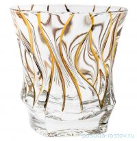Стакан для виски 300 мл 6 шт &quot;Bamboo /с золотом&quot; хрусталь Йиглава / 314203