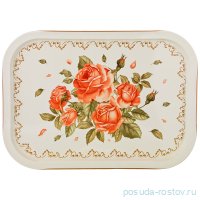 Поднос сервировочный 40 х 29 х 1,5 см прямоугольный &quot;Agness /Корейская роза&quot; / 195963
