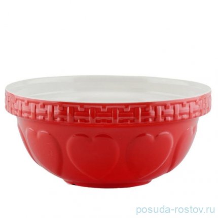 Салатник 25 см &quot;Maison Heart red&quot; / 343837
