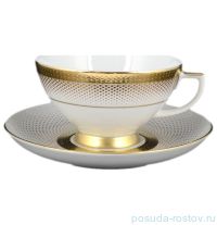 Набор чайных пар 250 мл 6 шт &quot;Констанц /Rio white gold&quot; / 098786
