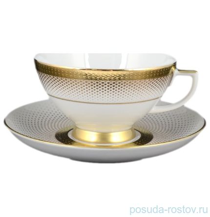 Набор чайных пар 250 мл 6 шт &quot;Констанц /Rio white gold&quot; / 098786