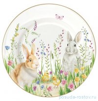 Тарелка 19 см &quot;Кролики и цыплята /Пасхальная коллекция&quot; / 364221
