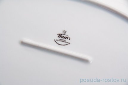 Блюдо 32 см овальное &quot;Тулип /Золотая ниточка /отводка золото&quot; / 043604