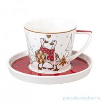 Чайная пара 250 мл 1 шт &quot;Family christmas&quot; / 361516