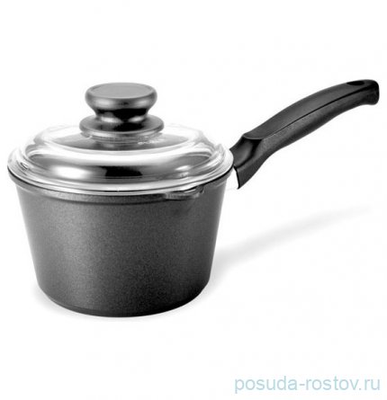 Ковш 16 см со стеклянной крышкой 1,5 л &quot;Blackplus /Risoli&quot; / 290065