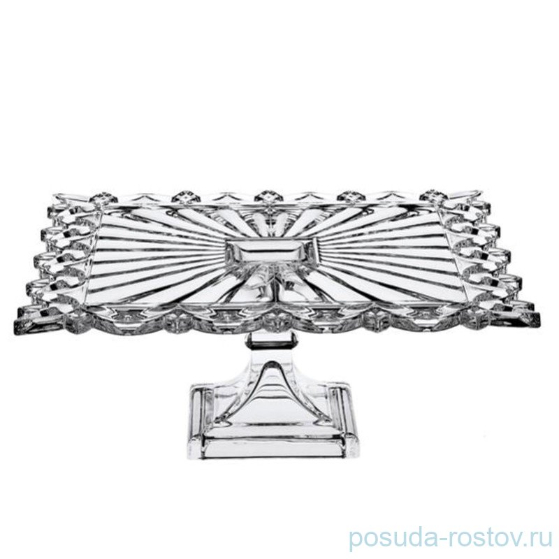 Тортница 32 см н/н квадратная "Pierced" / 104561