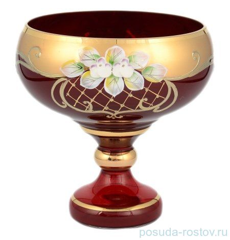 Ваза для конфет 16 см н/н "Лепка красная /9823" S-A / 096748