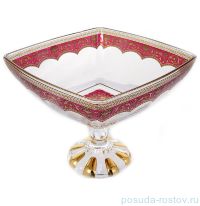 Ваза для фруктов 23 х 23 см н/н &quot;Империя красная&quot; / 145832