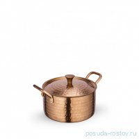 Кастрюля 12 x 6 см с крышкой мини с 2-мя ручками для подачи &quot;Hammered&quot;   / 370314