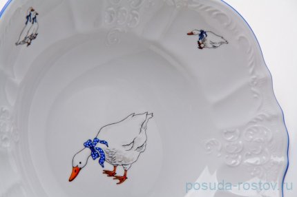 Фруктовница 25 см н/н &quot;Бернадотт /Гуси&quot; / 043899
