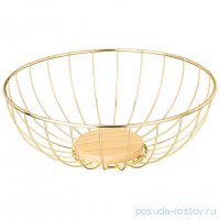 Фруктовница 25 х 9 см gold Agness / 335318