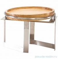 Стойка для выкладки + блюдо из бука 32 х 32 х 18 см &quot;Hotelware&quot; / 375590