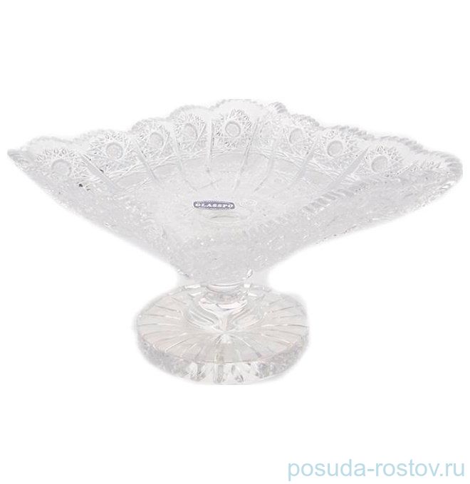 Ваза для фруктов 25,5 см н/н "Хрусталь резной /61140" / 119453