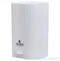 Подставка для ножей 13,6 х 14,6 х 23 см с точильным камнем белая Agness  / 378417