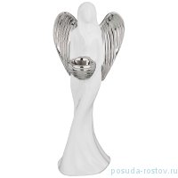 Подсвечник 17,5 х 15,5 х 43 см &quot;Ангел /Серебряная коллекция&quot; / 193075
