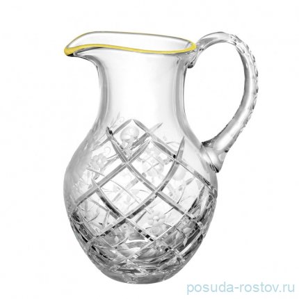 Кувшин для воды 1,5 л &quot;Роза /Золотой кант&quot; / 361590