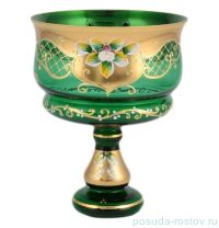 Конфетница 16 см н/н зеленая &quot;Лепка /сеточка И-В&quot; / 097858