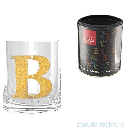 Стакан для виски 390 мл TUBUS &quot;Азбука /Буква &quot;B&quot; / 135879
