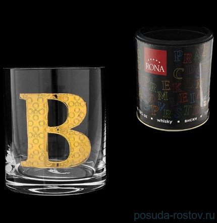 Стакан для виски 390 мл TUBUS &quot;Азбука /Буква &quot;B&quot; / 135879