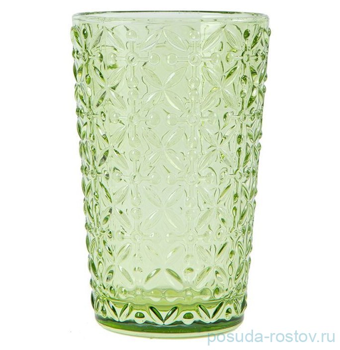 Стаканы для воды 340 мл зеленые "BarWare" (6шт.) / 337342