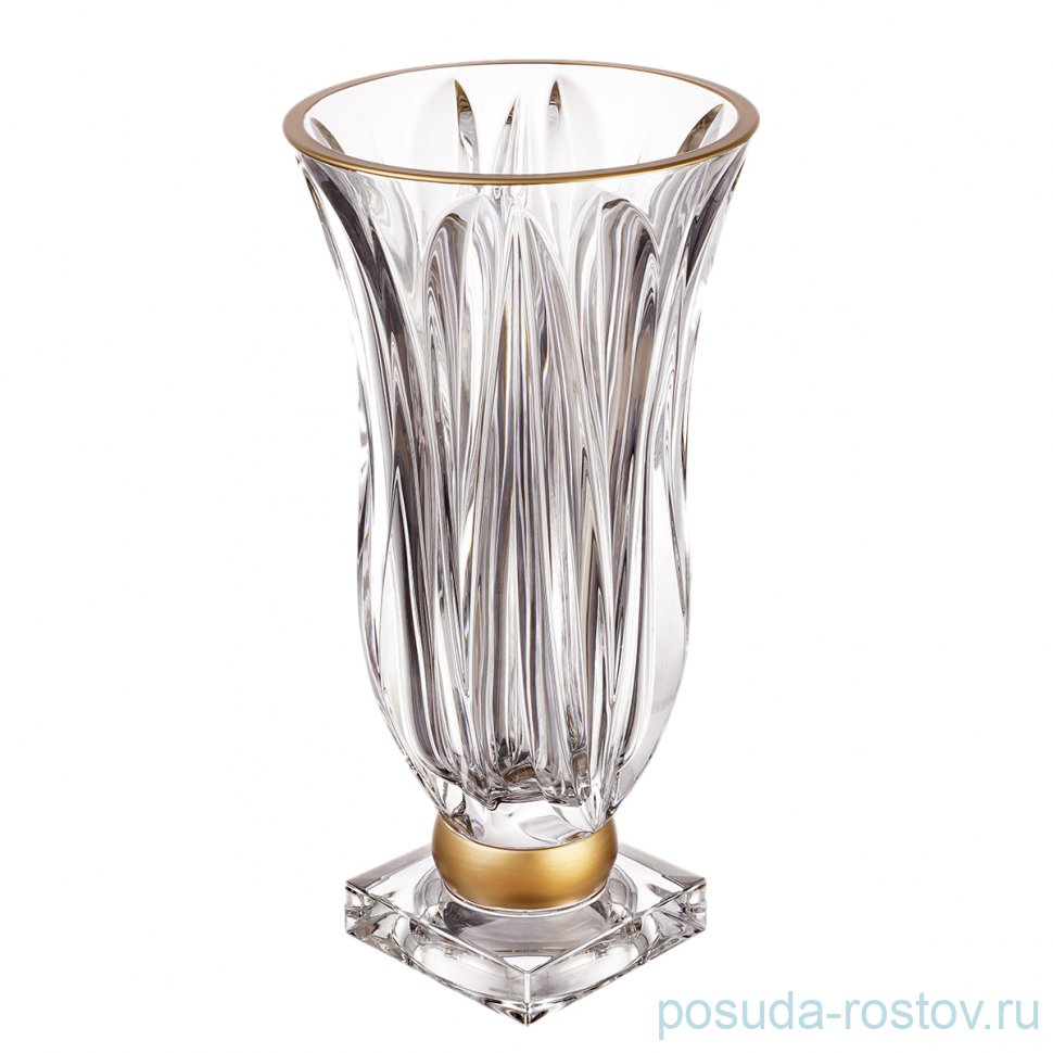 Ваза для цветов 35 см н/н "Flame /Матовая полоса" AS Crystal / 171487