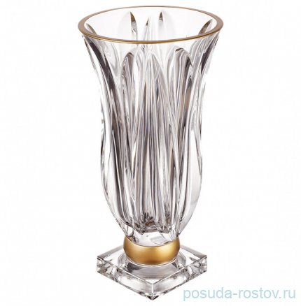 Ваза для цветов 35 см н/н &quot;Flame /Матовая полоса&quot; AS Crystal / 171487