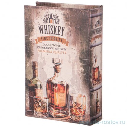Шкатулка-книжка 27 х 18 х 7 см &quot;Whiskey time to drink&quot; / 353588