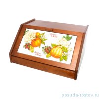 Хлебница 39 х 30 х 18 см &quot;Artigianato ceramico /Апельсин и роза&quot; / 228415