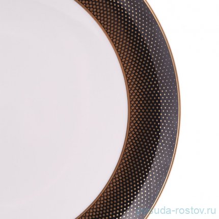 Набор тарелок 27 см 6 шт &quot;Deluxe shape /Rio black gold&quot; / 340675