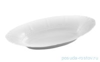 Блюдо 33,5 см овальное (глубокое) для хлеба &quot;Соната /Без декора&quot; / 158020